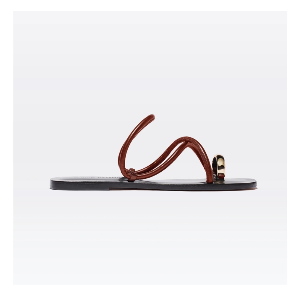Emme Parsons 'Laurie' Sandal in Cacao Nappa Size EU40